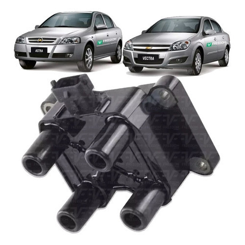 BOBINA DE IGNIÇÃO GM ASTRA VECTRA ZAFIRA 1.8 2.0 2.2 2.4 - 93248876 3 PINOS