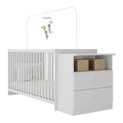 Berço Cômoda para Colchão 60x130cm Beijinho Multimóveis BB2870