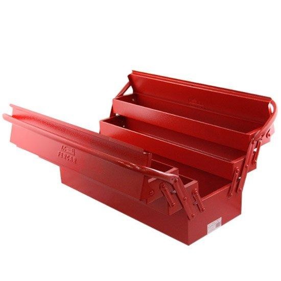 Caixa de Ferramentas Sanfonada 5 Gavetas Vermelha - FERCAR em Oferta na Shopee