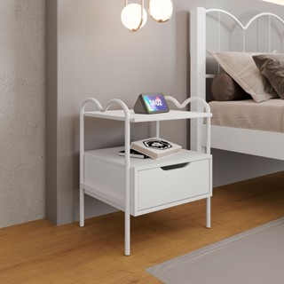 Mesa de Cabeceira Oasis 1 Gaveta Branco - Art Panta em Oferta na Shopee