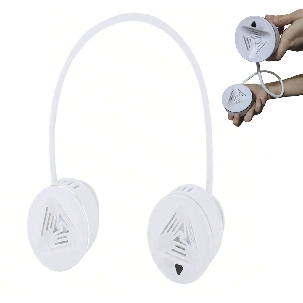 Ventilador de Pescoço 5 Velocidades Bateria Recarregavel USB Flexivel Lazer Atividade ao Ar Livre Esporte Lazer