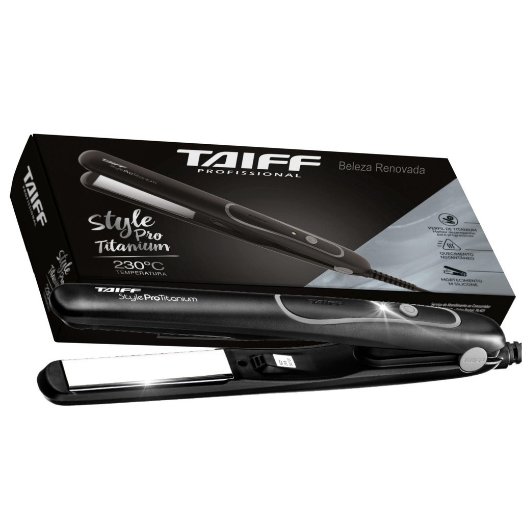 Chapinha prancha de cabelo taiff Style pro titanium bivolt - Beauty