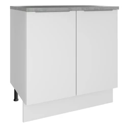 Balcão Madesa Stella 80 cm 2 Portas - Branco