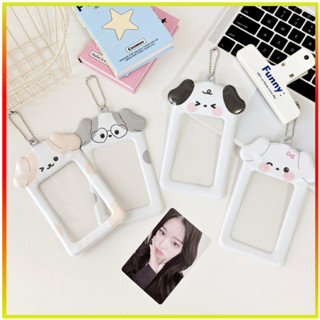 Ins Cartoon Puppy Photocard Holder Com Chaveiros Cartões Fofinhos De 3 Polegadas Protegem Mangas Para Estudantes em Oferta na Shopee