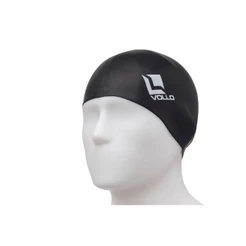 Touca de Natação de Silicone Preta Vollo
