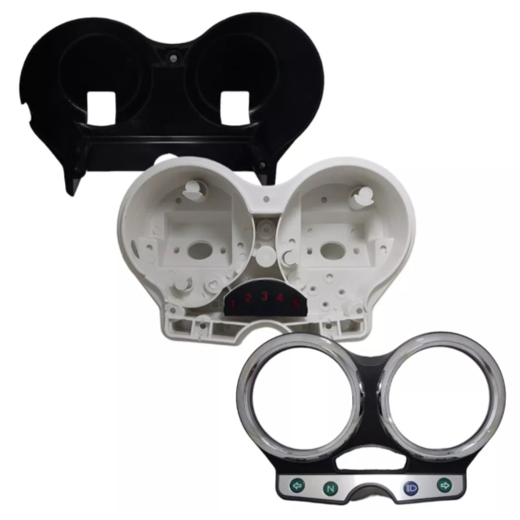 Kit Carcaça do Painel Com 3 Peças Moto Suzuki En 125 Yes