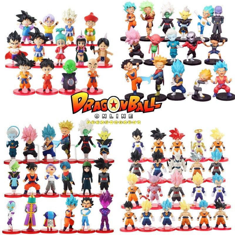 Kit 21 Pcs Bonecos Dragon Ball Z Goku Figuras De Ação Dos Desenhos Animados Action Figure  Bonecos Colecionáveis