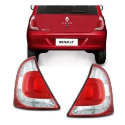 Lanterna Traseira Renault Clio 2012 2013 2014 Hatch Bicolor