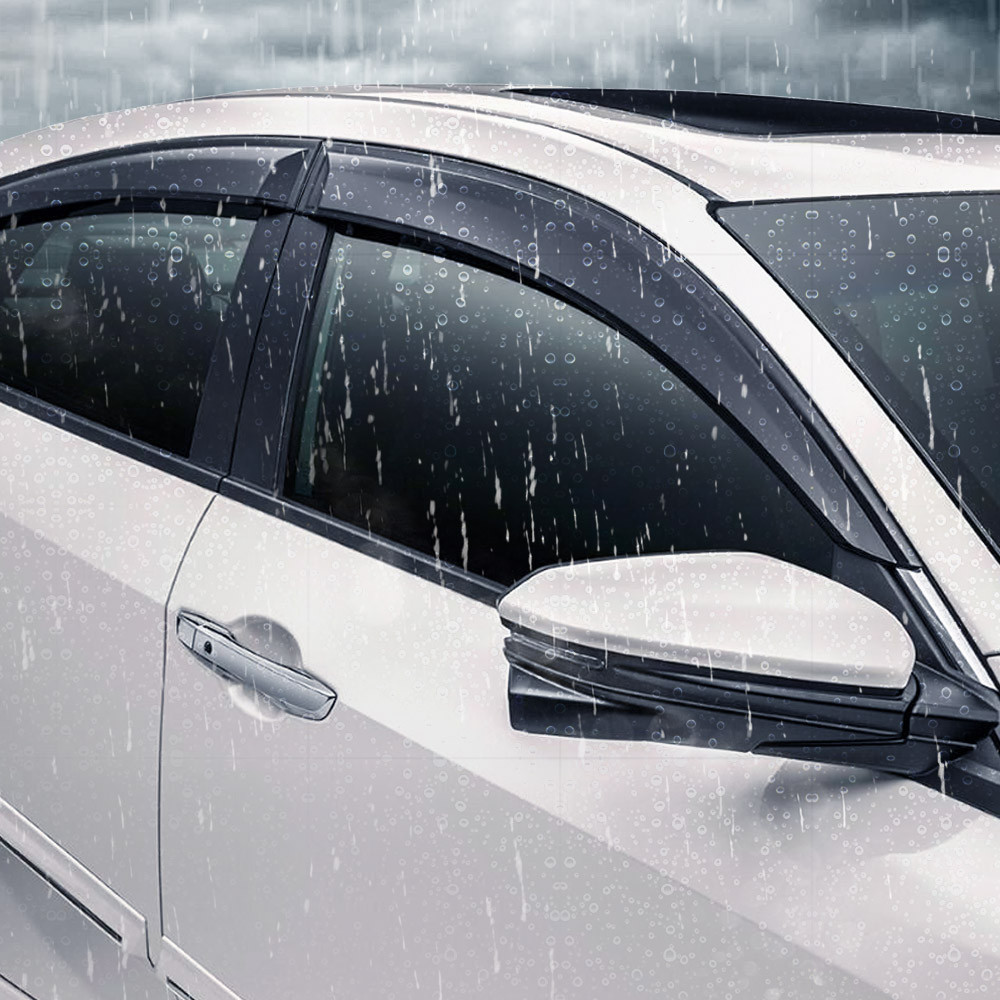 Calha de Chuva Citroen Vários Carros TG Poli Defletor Portas Protetor Janelas