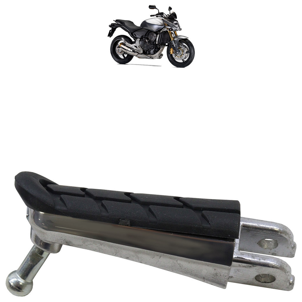 Pedaleira Dianteira CB 600F 2008 2009 2010 2011 2012 2013 2014 2015 Prata - Spare Parts and Accessories for Vehicles