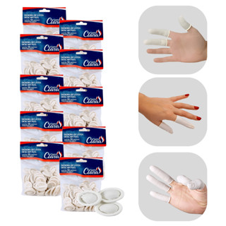Kit Dedeira Luva Proteção E Higiene Dos Dedos Latex Santa Clara em Oferta na Shopee