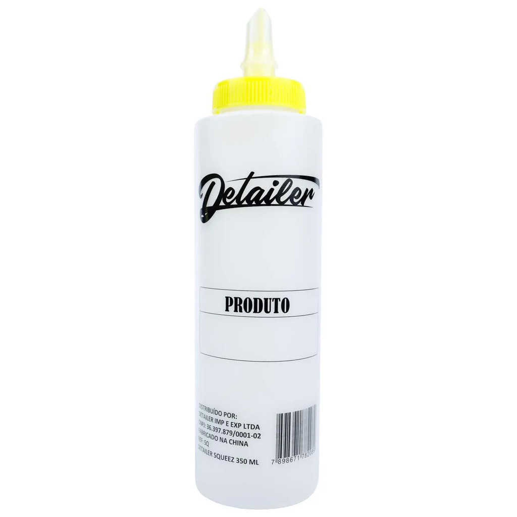 Frasco com Bico Flat Squeez 350ml Detailer