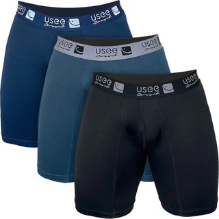 Kit 5 Cuecas Boxer Long Leg Masculino Adulto Microfibra Conforto Usee Brasil em Oferta na Shopee
