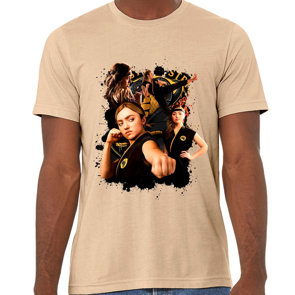 Blusa Camiseta Unissex 100% Algodão Seriado Karatê Cobra Kai Estampa Frente Personagem Tori