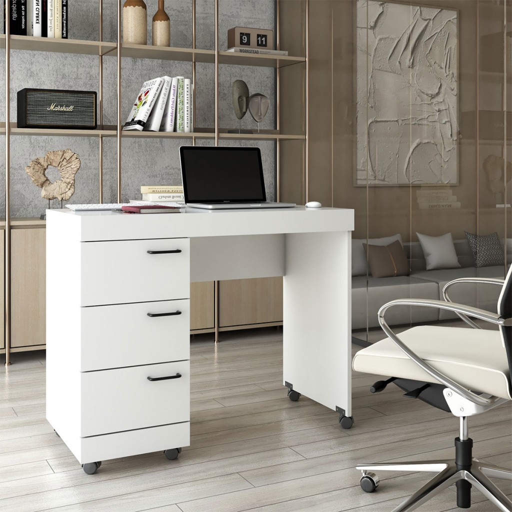 Mesa Escrivaninha Aspa 3 Gavetas - Home & Living