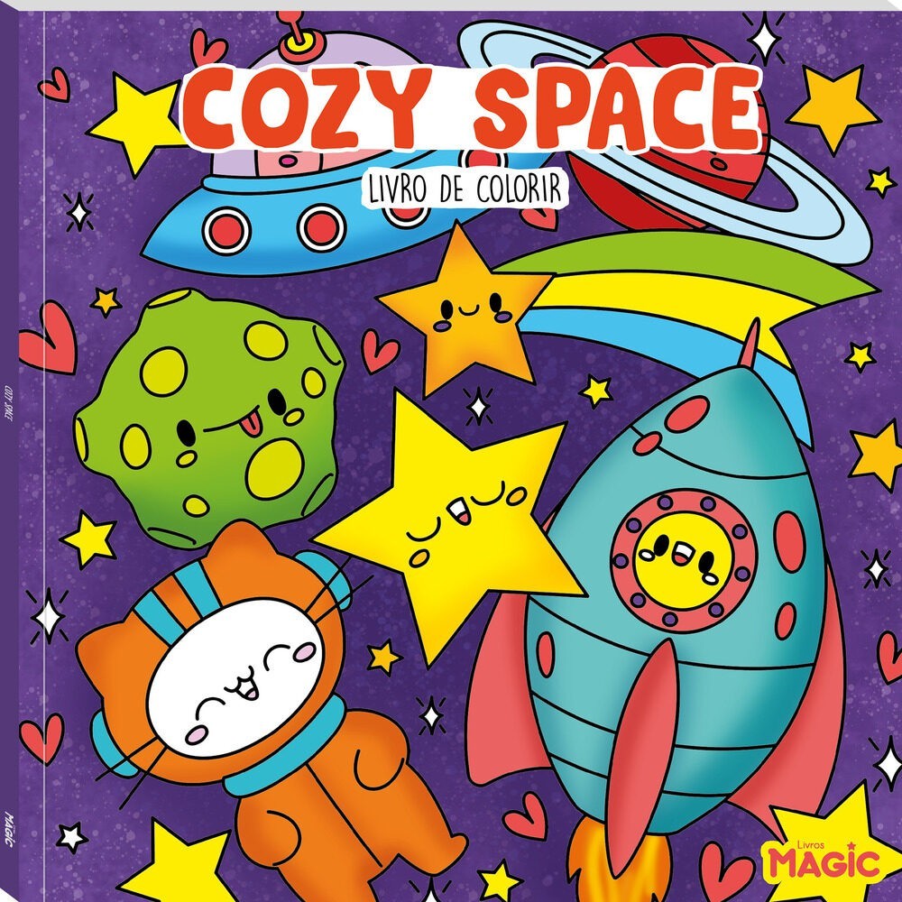 Livro Tik Tok Cozy Space com 24 desenhos - Livro de Colorir