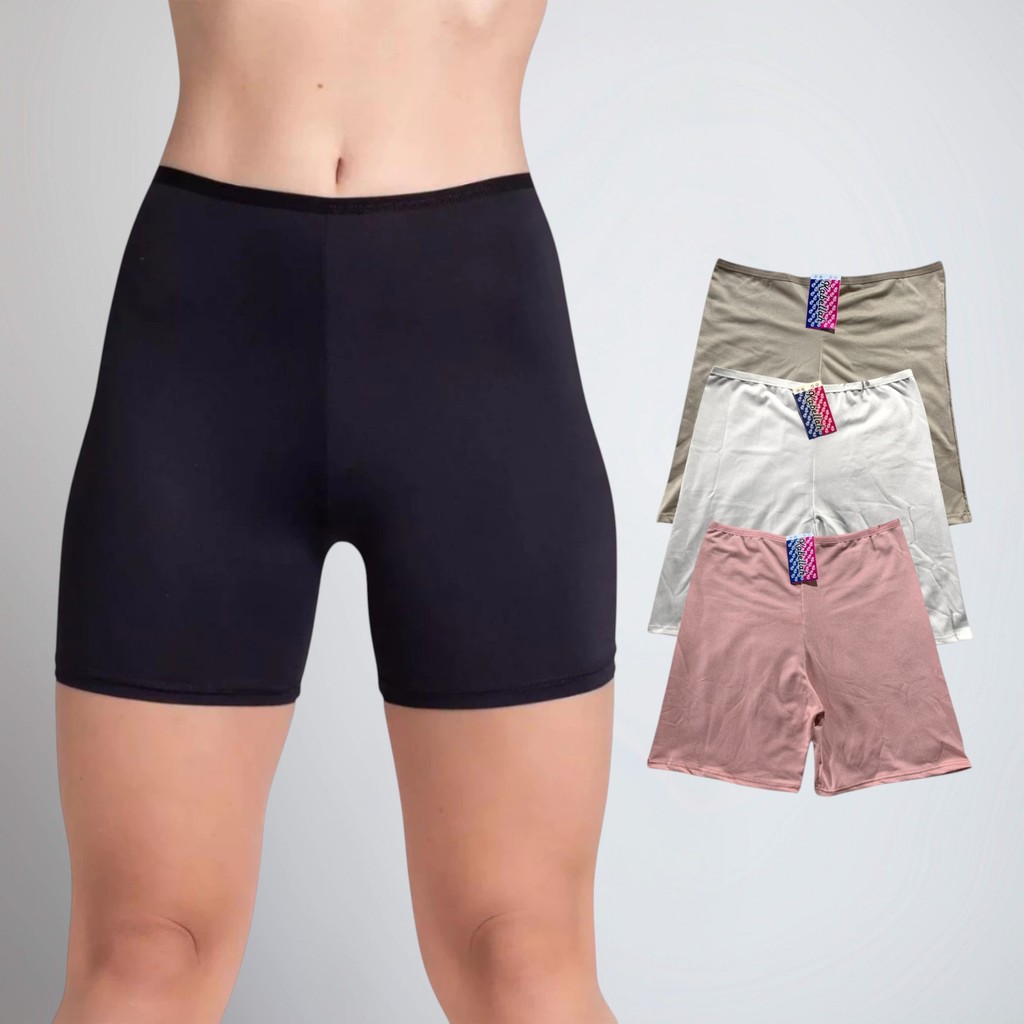 Kit 3 Short Anágua Segunda Pele Short íntimo para Vestido Saia Não Marca Esconde Calcinha Shortinho
