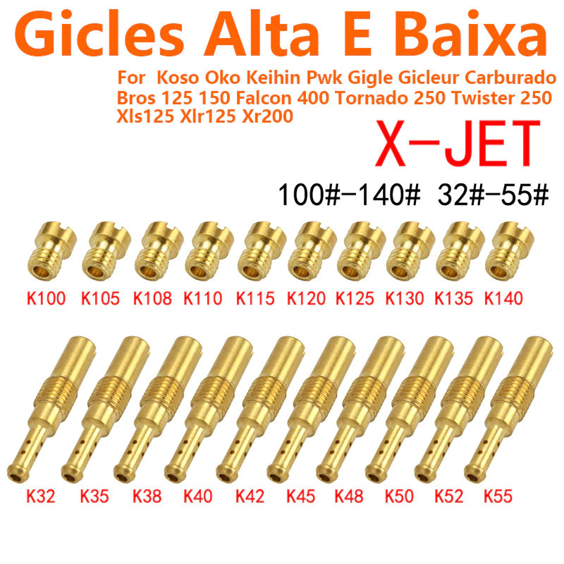 Kit 20 GiclêS Carburador Gigles Cg FAN Titan BROS125 150 Keihin Koso OKO PWK PWM CBX150 200 XR200 XLS XLR 125 Twister em Oferta na Shopee