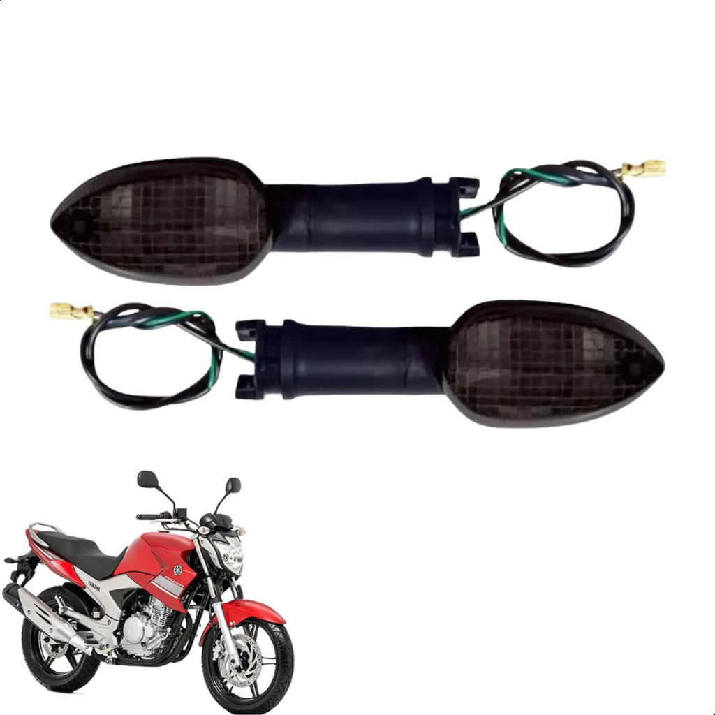 Pisca Seta Moto Para Yamaha Fazer 250 2011 2014 Fume Par Barato
