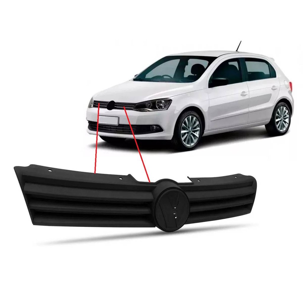 Grade Dianteira Voyage G6 Saveiro G6 Gol G6 2012 13 14 2015 Preta