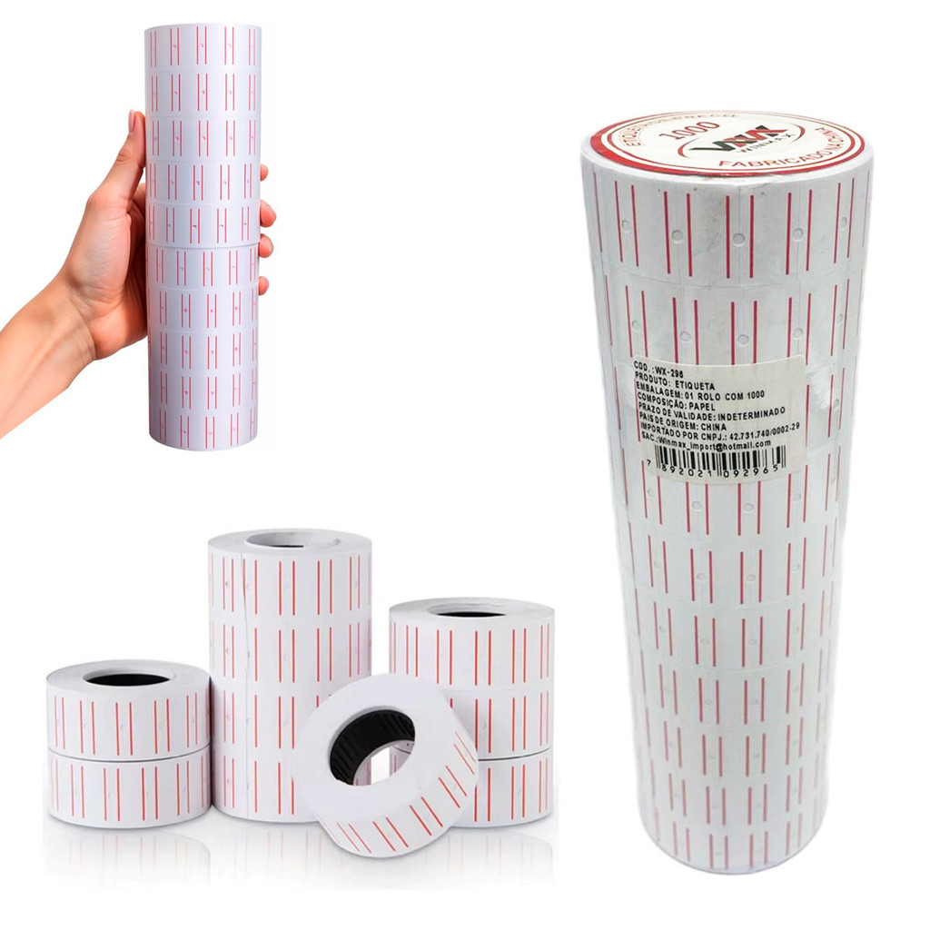 10 Rolos De Etiqueta Winmax Para Precificar Seus Produtos em Oferta na Shopee