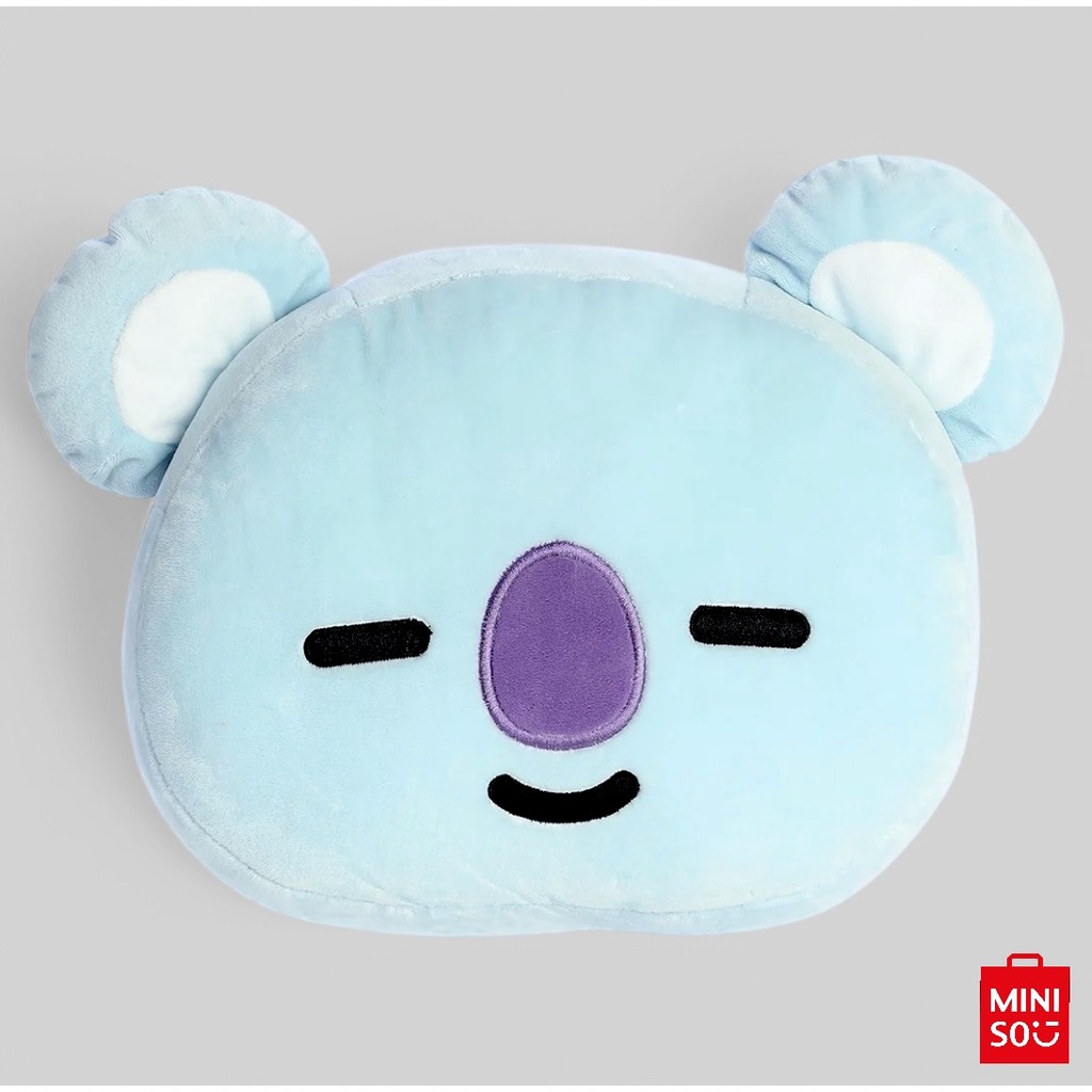 Almofada BT21 Koya 40cm Original Miniso – Pelúcia Grande e Macia para Decoração e Presente em Oferta na Shopee