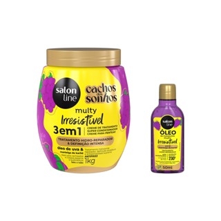 Kit Multy Creme de Tratamento + Óleo Reparador Uva