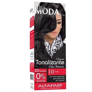 Kit Tonalizante Alfaparf Alta Moda Preto 10 em Oferta na Shopee