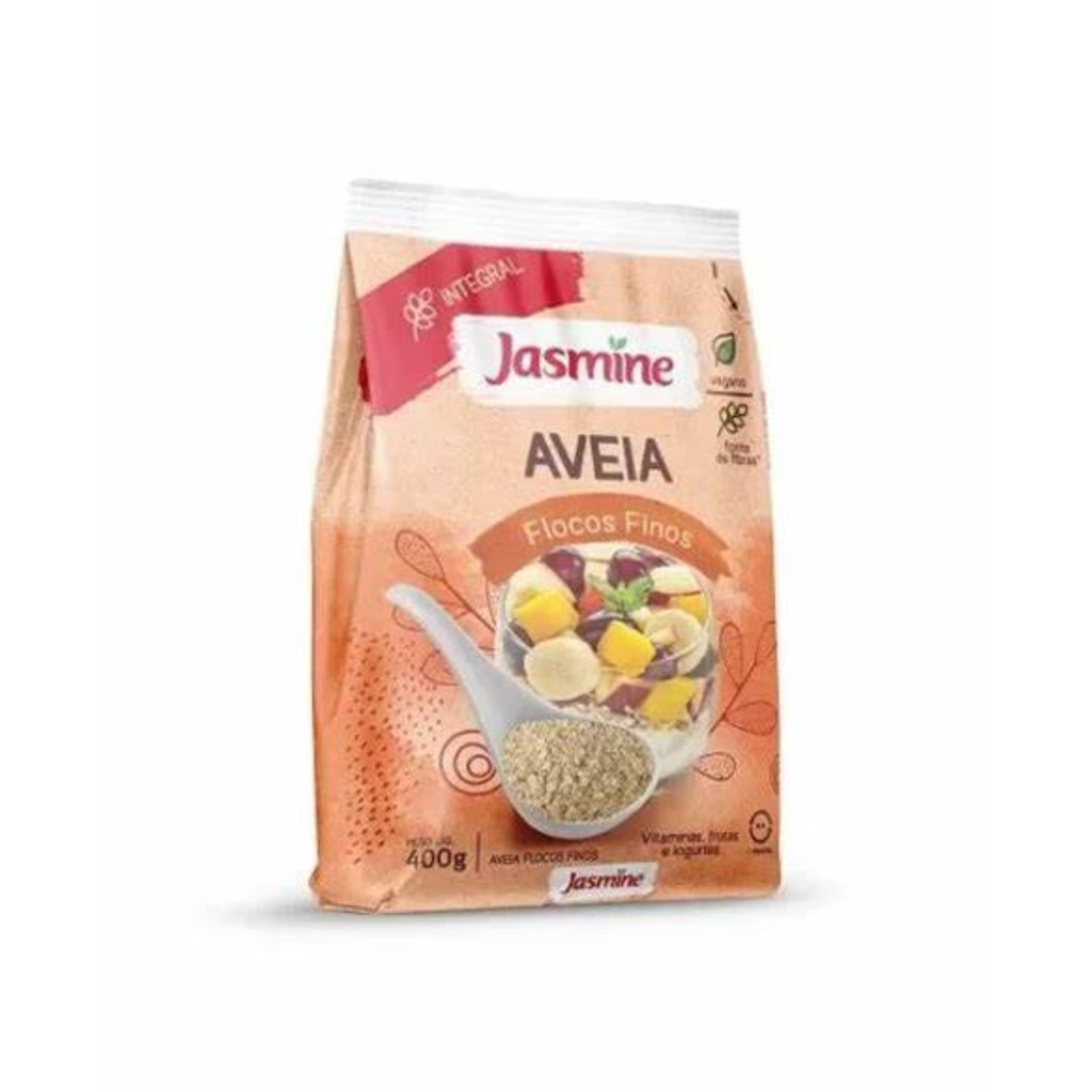 Jasmine Aveia Em Flocos Finos Integral 400G