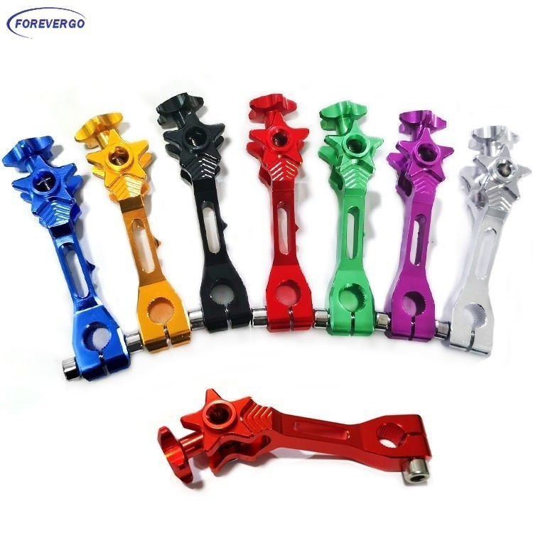 Acessórios Modificados RE Balanço Do Freio Traseiro Alavanca Ajustável Pentagrama De Alumínio CNC Para Motocicleta Honda Yamaha