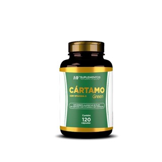 ÓLEO DE CÁRTAMO COM VITAMINA E HF SUPLEMENTOS 120CAPS em Oferta na Shopee