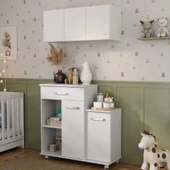 Cômoda/Balcão Infantil com Armário 3 Portas Multimóveis MP4211