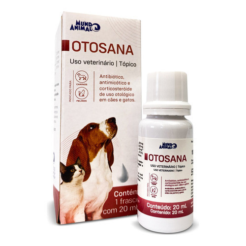 Oto Sana 20ml Solução Utópica Para Cães E Gatos Mundo Animal em Oferta na Shopee