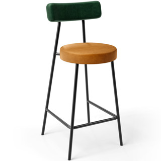 Banqueta Baixa Cozinha Sala Jantar Bancada Milão L02 Couríssimo Verde Whisky - Lyam Decor em Oferta na Shopee