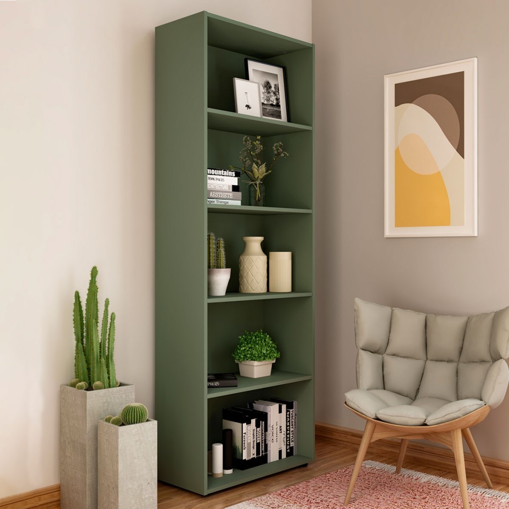 Estante para Livros Multy 4 Prateleiras Menta - Pnr Móveis em Oferta na Shopee