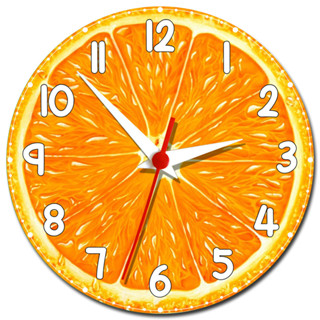 Relógio de Parede Laranja Suco de Fruta Personalizado em Oferta na Shopee