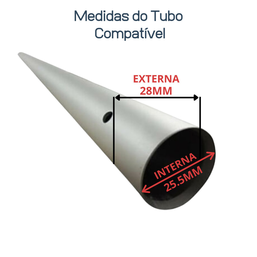 Bucha Para Tubo de Roçadeira 28x8mm do Eixo Cardan — imagem 2 de 2