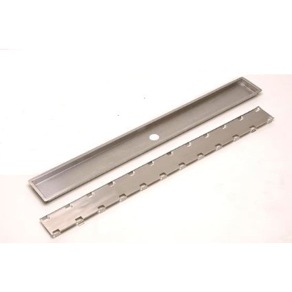 RALO LINEAR INOX CLEAN 900X8 CM COM TAMPA INVISIVEL 304