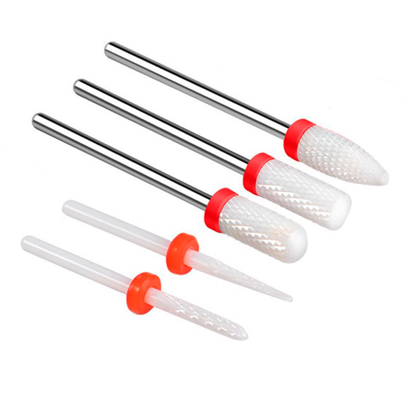 Kit 5 Broca Cerâmica Acabamento Não Esquenta Unhas Gel 5pçs Manicure Nail Design em Oferta na Shopee