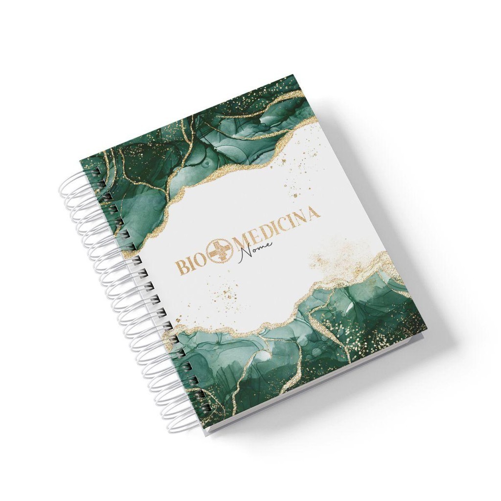 Caderno Personalizado Biomedicina (Modelo 06) - A5 15x21cm (PEQUENO) - Com 100 Folhas