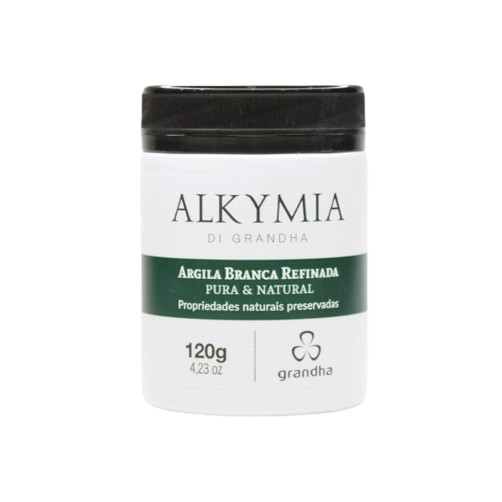 Grandha Alkymia Argila Branca Micro Refinada para Pele Ressecada e Sensível 120g em Oferta na Shopee
