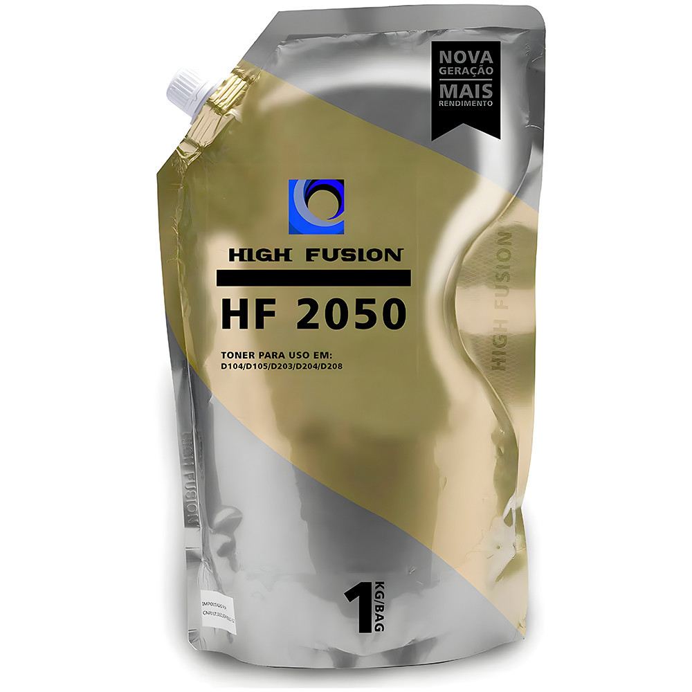 Refil Pó de Toner High Fision Universal HF-2050 - 1KG Para Samsung D103 / D104 / D105 / D203 / D204 / D208
