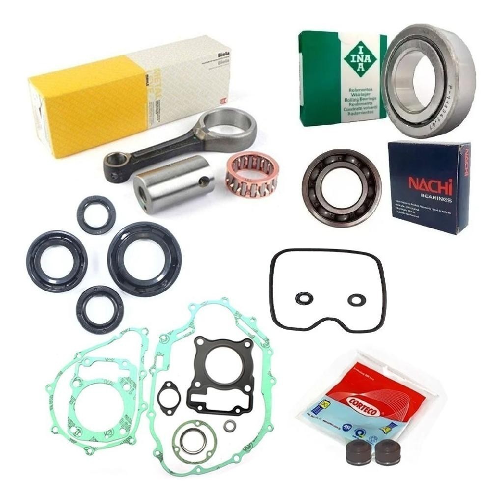 Kit Biela Cg Titan Fan 150 2011 2012 Rolamentos M.leve