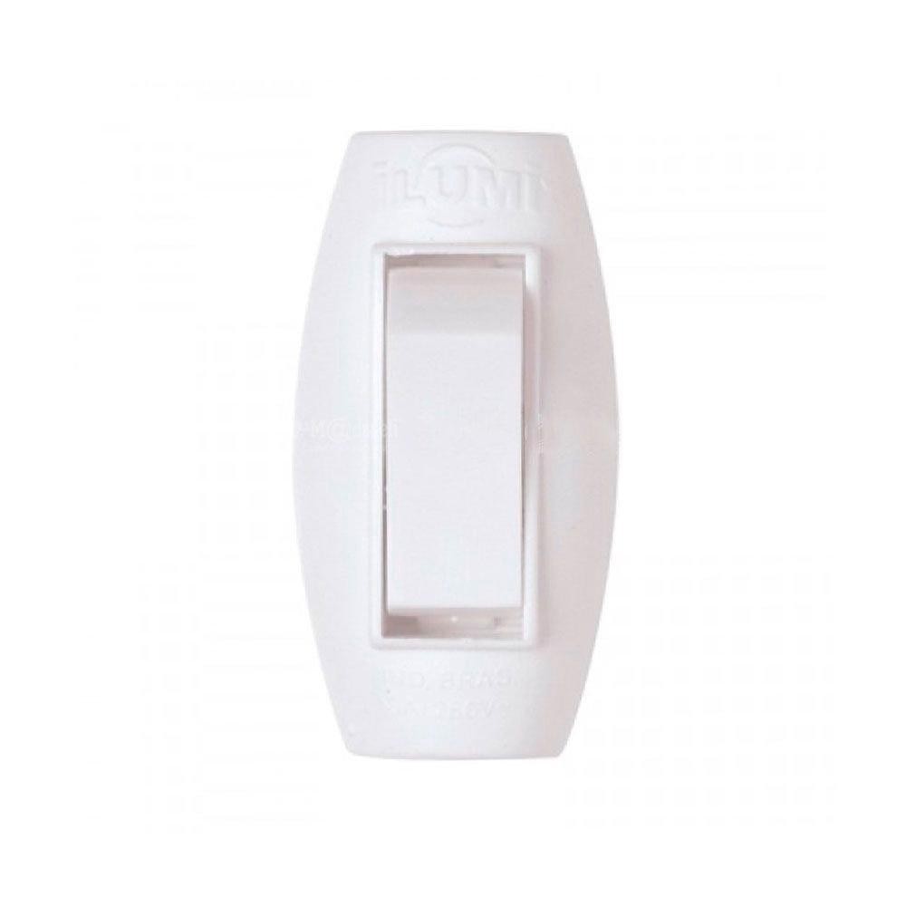 Interruptor Pera Ilumi Meio Cordão 6A 250V Cinza Pote - Embalagem c/ 50 unidades em Oferta na Shopee