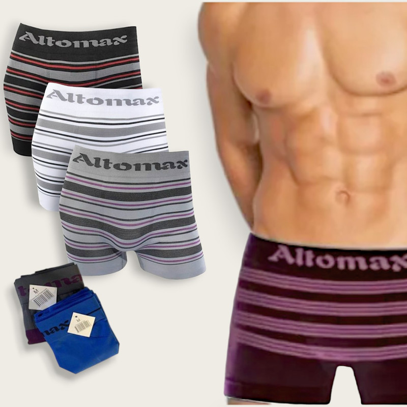 Kit 5 Cueca Box Altomax Cuecas Boxer Microfibra Kit