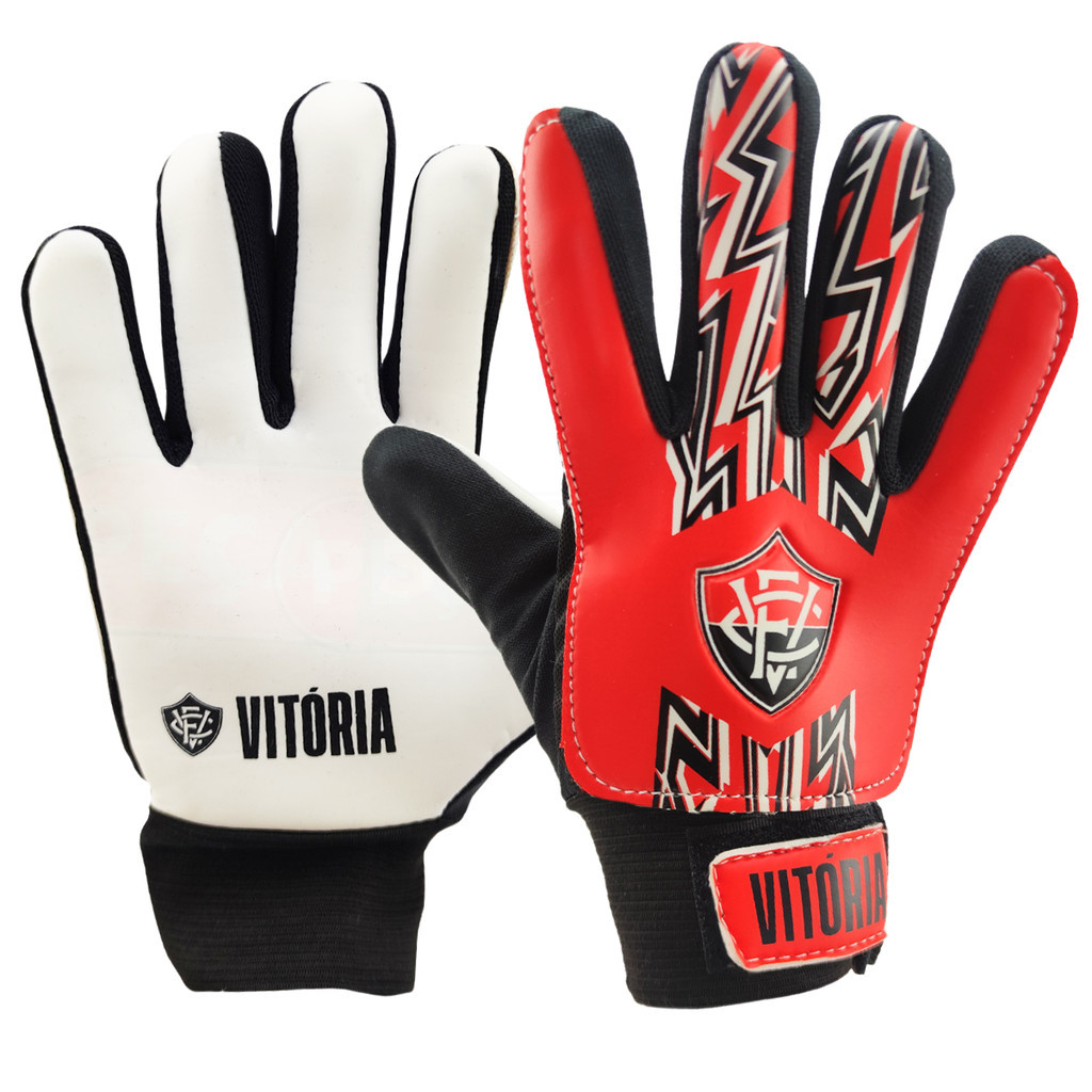 Luva Goleiro Infantil Esporte Clube Vitória Para Jogos E Treinos Futebol Alta Qualidade - Sportcom