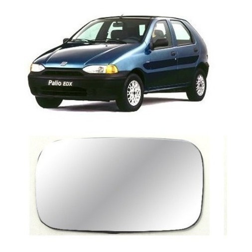 Vidro Lente Espelho Retrovisor Fiat Palio 96 A 00 Esquerdo