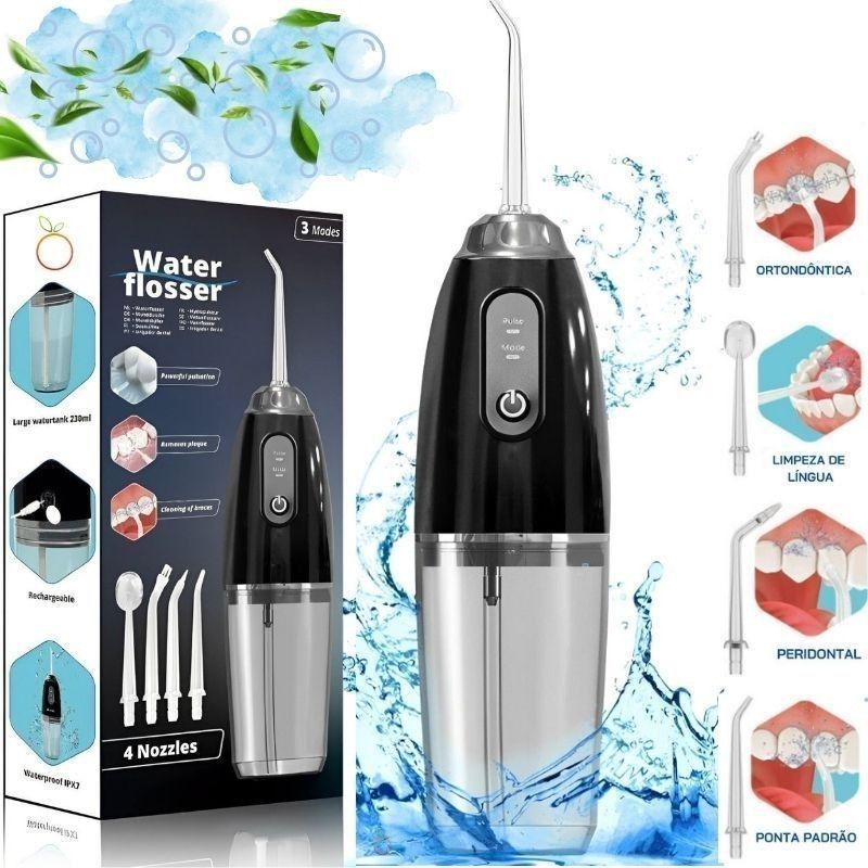 Irrigador Oral Dental Sem Fio Elétrico à Prova d