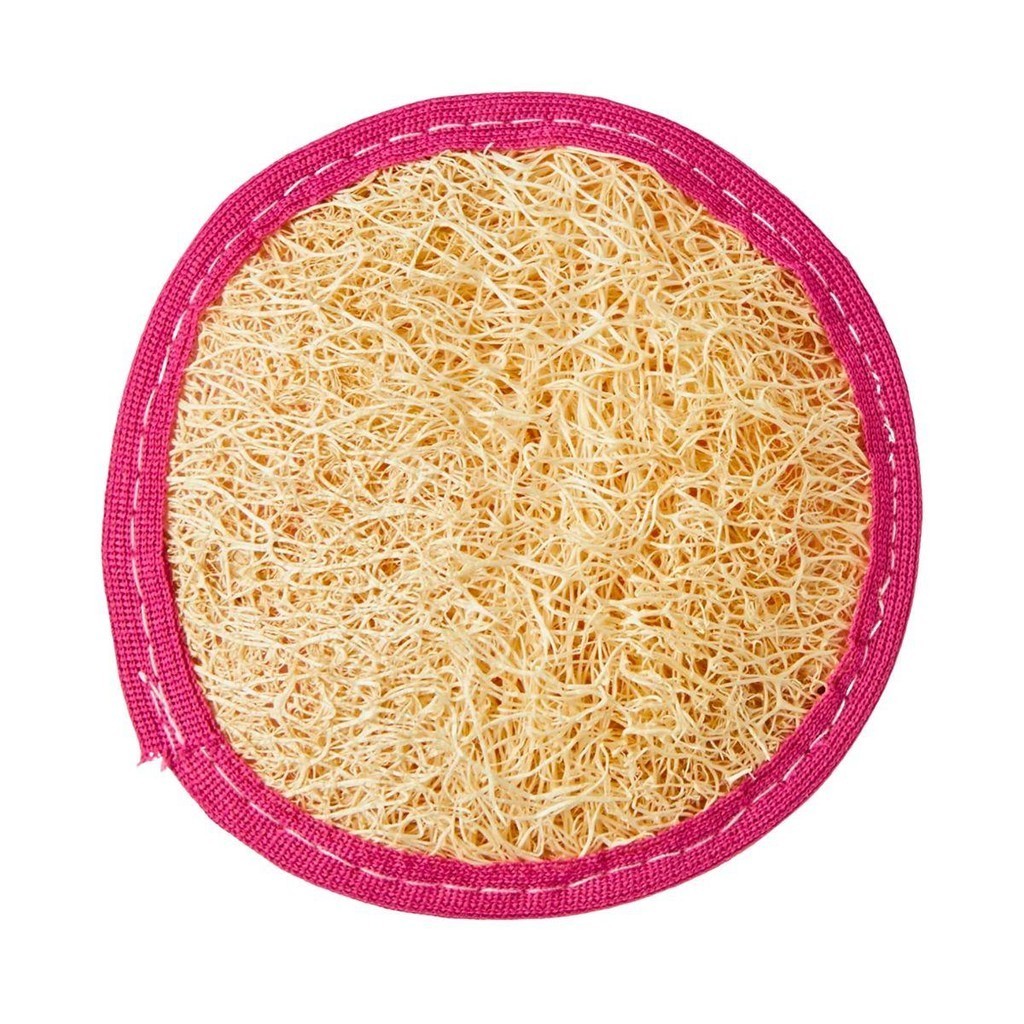 BUCHA VEGETAL FACIAL RICCA REDONDA ROSA CÓD.3425 — imagem 2 de 2