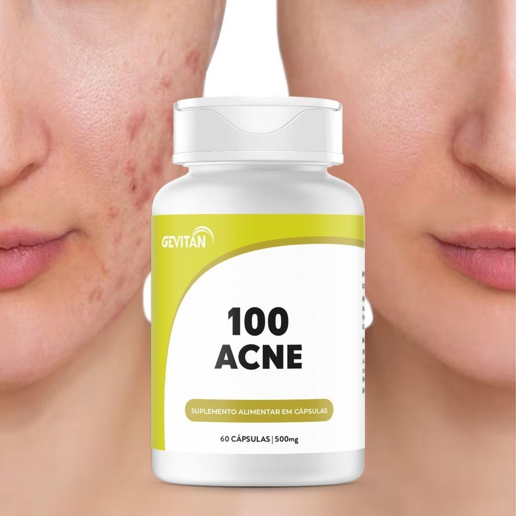 Suplemento Composto Anti Acne/ 100 Acne 60 capsulas 500mg